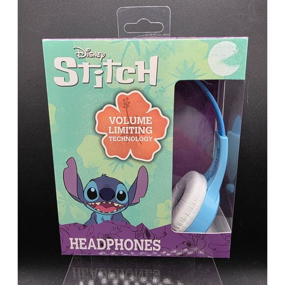 Disney Stitch Volume Limiting Headphones For Kids - Picture 1 of 7
